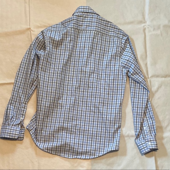 Dockers plaid blue white button down men’s S Shirt - Picture 3 of 3
